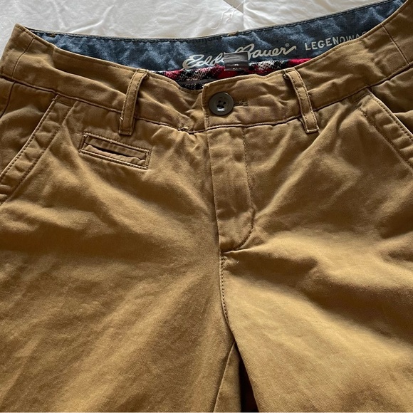 Women’s Eddie Bauer Legend Wash Flannel-Lined Khaki Chinos Size 2 - Picture 10 of 15